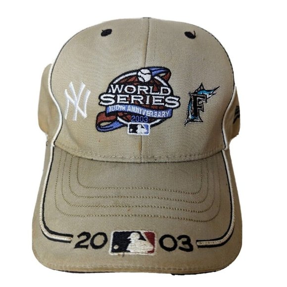 Vintage 2003 World Series Hat Champions New Era  Yankees Marlins MLB Cap - Picture 1 of 6